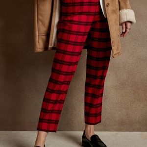 NWT High-Rise Comfort Stretch Brushed Plaid Hayden 🖤